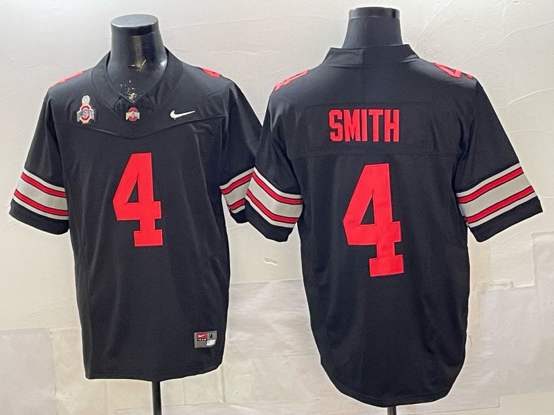 Men Ohio State Buckeyes #4 Smith Black Nike 2026 NCAA Jersey